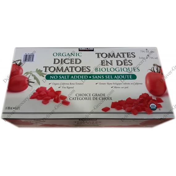 Kirkland Signature Organic Diced Tomatoes 8 x 796 ml DeliverGrocery Online (DG), 93542793