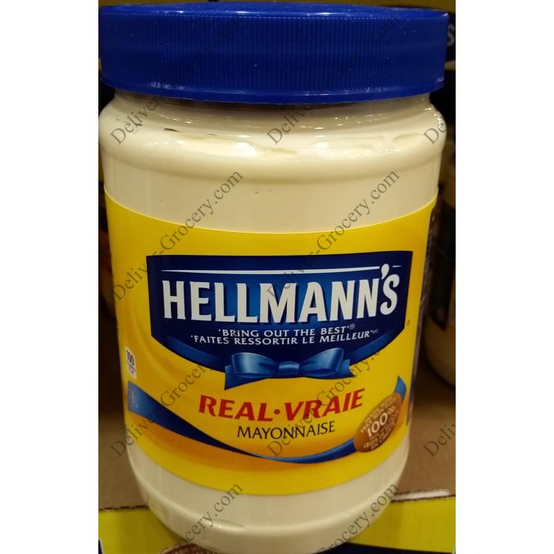 Hellmanns Real Mayonnaise 1.8 L - Deliver-Grocery Online (DG), 9354-2793  Québec Inc.