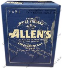 Allens Original White Vinegar, 2 x 5 L