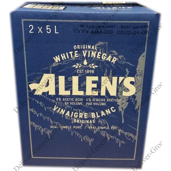 Allens Origine de Vinaigre Blanc, 2 x 5 L