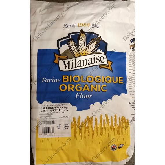 Milanaise - Farine tout usage biologique, 11,34 kg