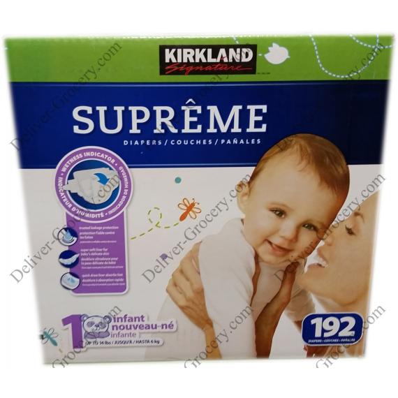 Kirkland Signature Supreme Diapers 192 x