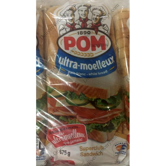 POM Ultra Soft White Bread, 3 packs x 675 g