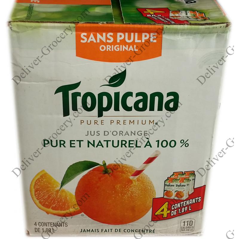 Tropicana Original Orange Juice 4 X 189 L Deliver Grocery Online