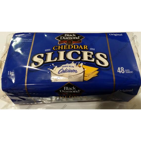 Black Diamond Sliced Cheddar Cheese 1 kg DeliverGrocery Online (DG