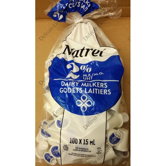 Natrel Laitiers Trayeurs 2%, 100 x 15 ml