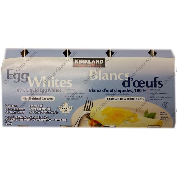 Kirkland Signature Egg Whites, 4 x 500 g DeliverGrocery Online (DG