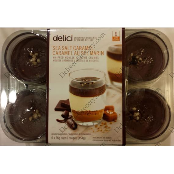 Delici Sel de Mer Caramel, 6 tasses x 76 g
