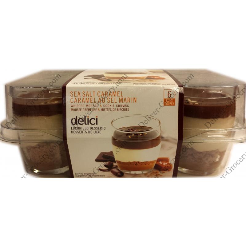 Delici Sea Salt Caramel, 6 cups x 76 gr DeliverGrocery Online (DG