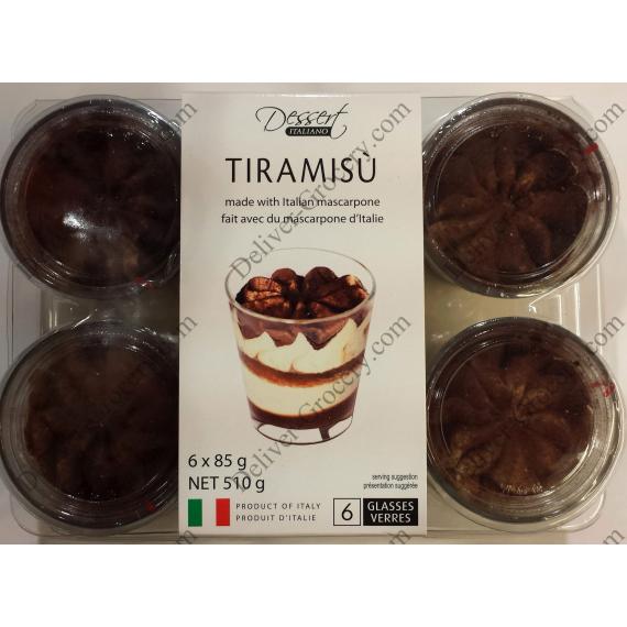 Premium Desserts Tiramisu, 6 tasses x 85 g