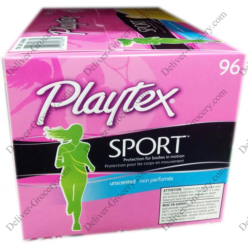 Playtex Sport Plastic Tampons, 96 counts - Deliver-Grocery Online (DG),  9354-2793 Québec Inc.