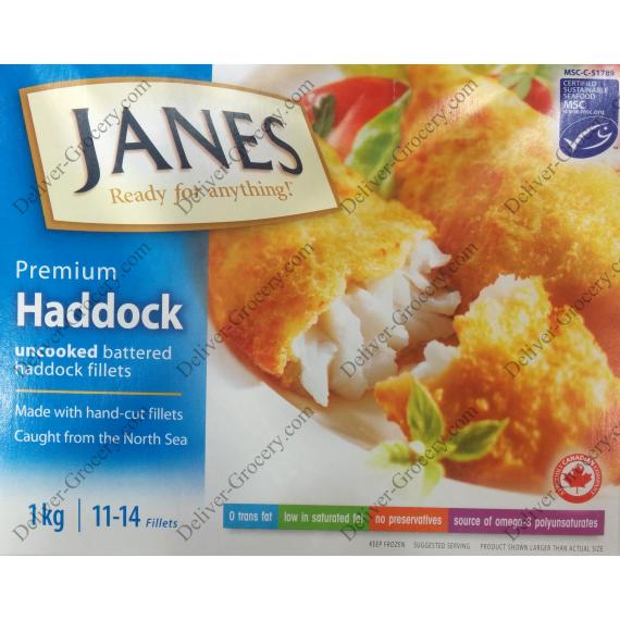 JANES Haddock Fillets 11/14, 1 kg