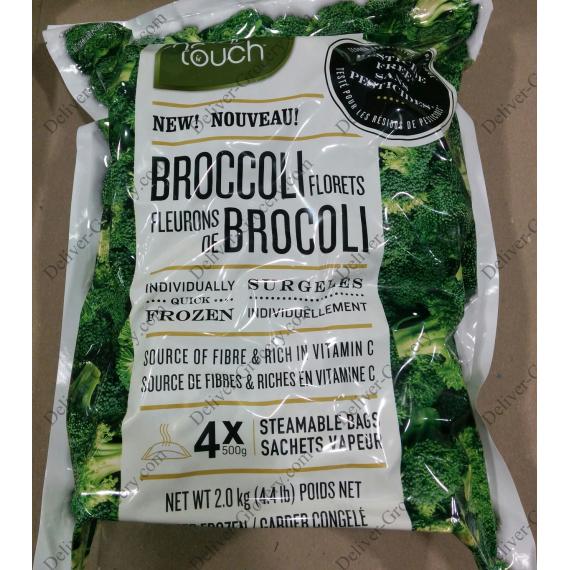 Natures Touch Broccoli Florets, 4 x 500 g DeliverGrocery Online (DG), 93542793 Québec Inc.