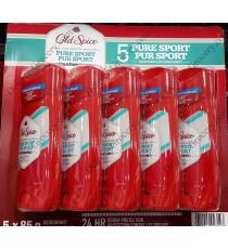 Old Spice - Déodorant pur sport, 5 × 85 g