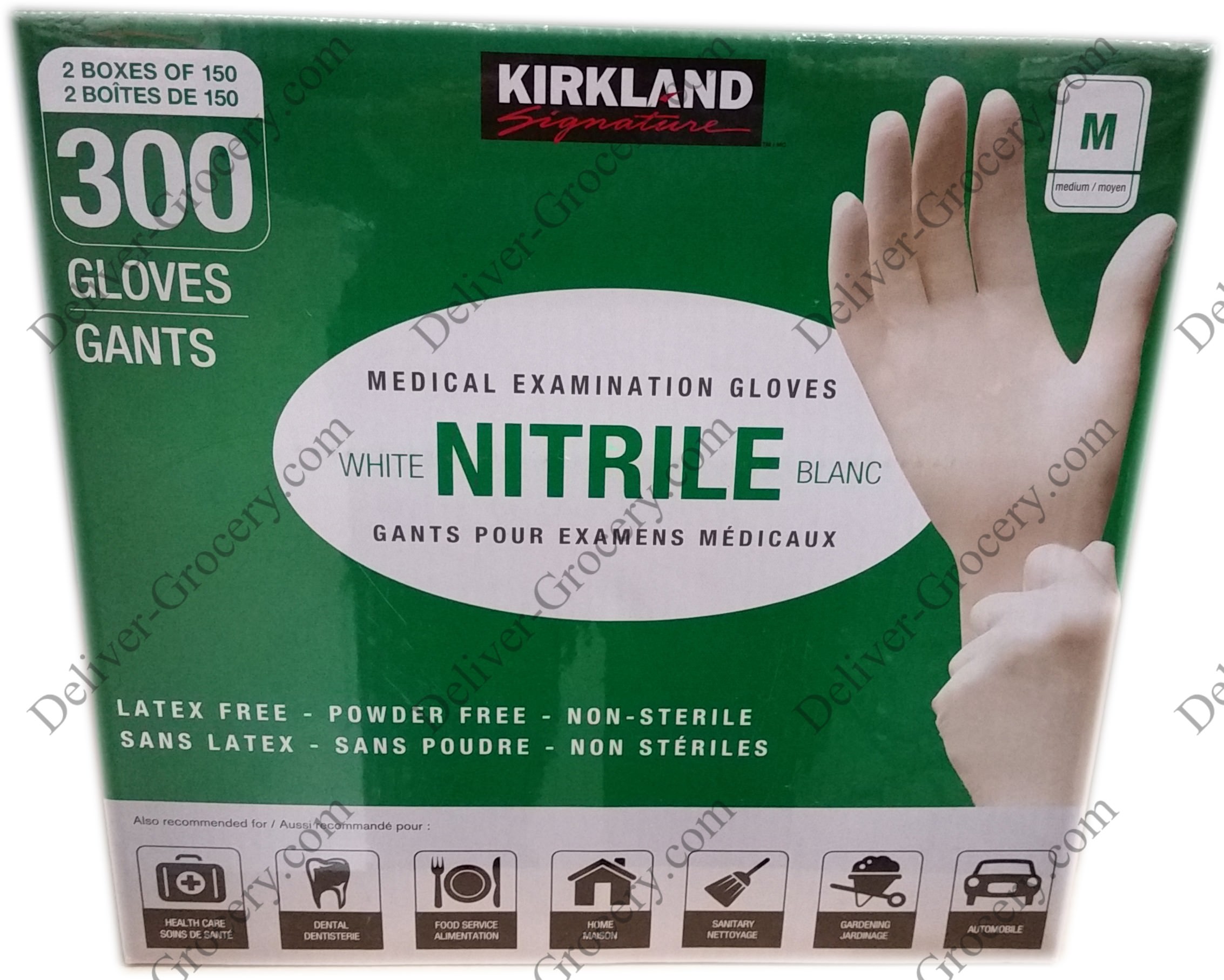 Kirkland Signature Multi-Purpose Nitrile Exam Gloves Latex Size