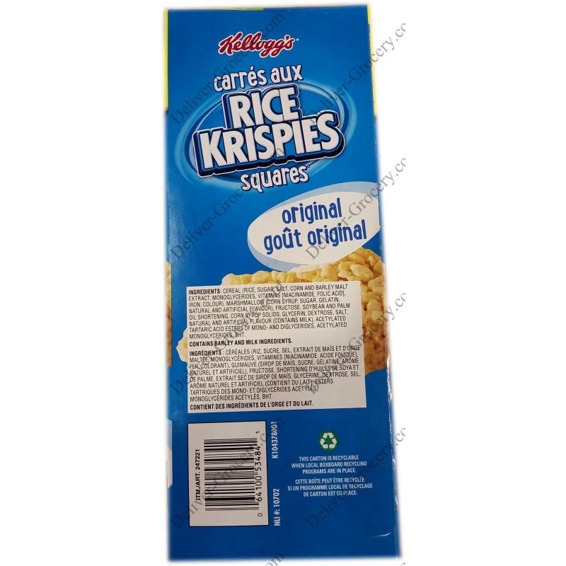 Kelloggs Jumbo Rice Krispies Squares, 54 x 22 g 1.18 kg Deliver