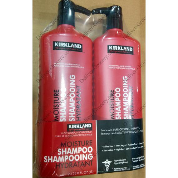 Kirkland Signature Moisture Shampoo, 2 x 1 L DeliverGrocery Online
