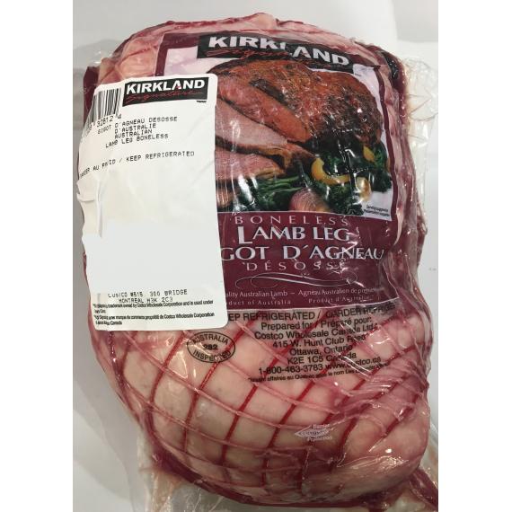 Kirkland Signature Australian Boneles Lamb Leg, 2 kg (+/- 50gr)