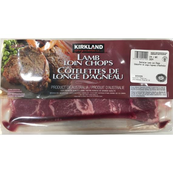 Kirkland Signature, Australian Lamb Loin Chaps, 1 kg (+/- 50 gr)