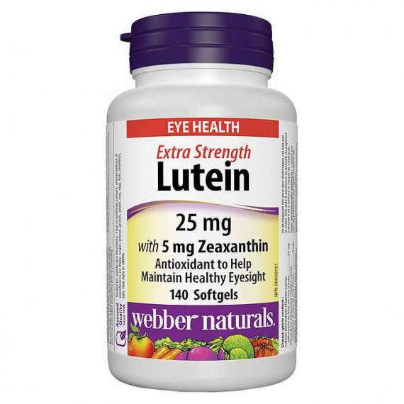 Lutéine extra forte de Webber Naturals, 140 gélules