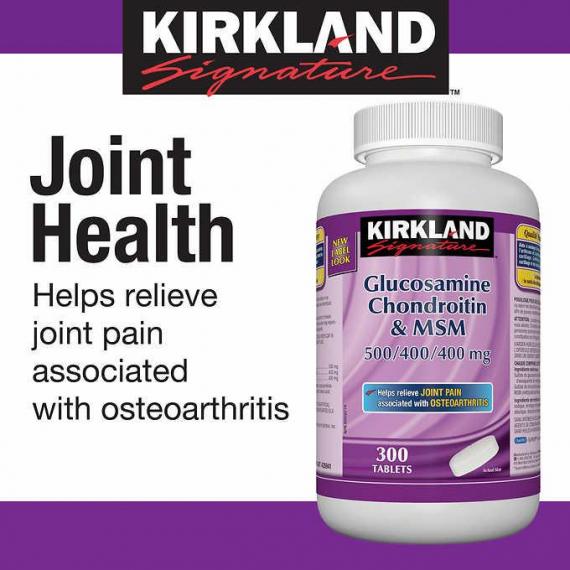 Chondroïtine à la glucosamine Kirkland Signature et au MSM