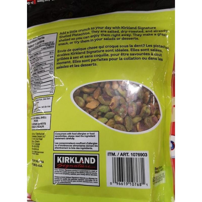 Kirkland Signature Shelled Pistachios 680 g DeliverGrocery Online