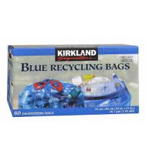 Kirkland Signature - Sacs à recyclage bleus, 30 po. × 33 po., Paquet de 80