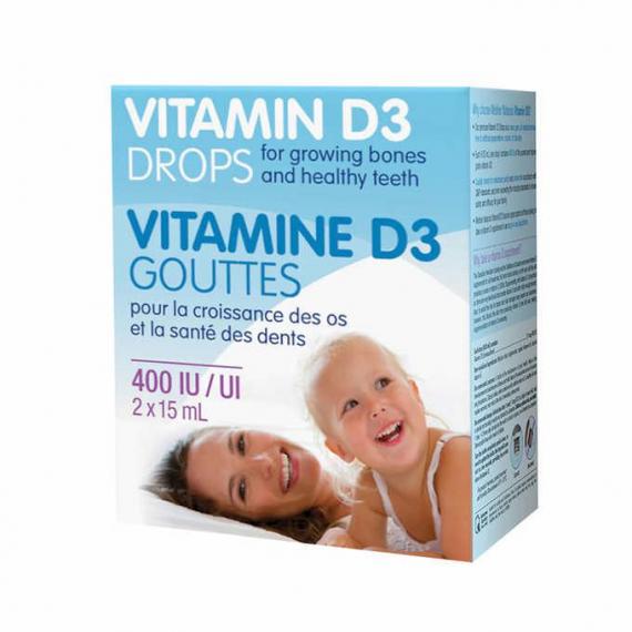 webber naturals® Gouttes de vitamine D3 - 2 x 15 ml