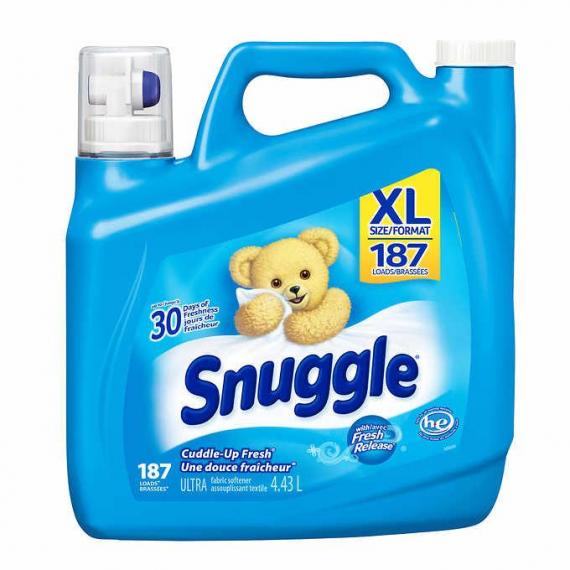 Snuggle Liquid Fabric Softener, 4.43 L, 187 Wash Loads