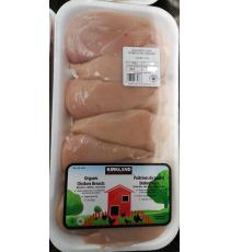 Poitrines de poulet biologiques, désossées, sans peau, extra maigres, 1.8 kg ( /- 50 g)