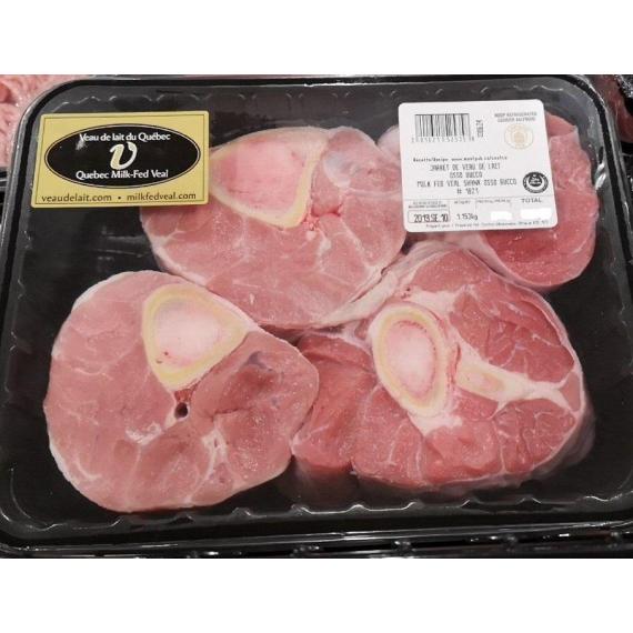 Milk fed veal shank osso bucco, Halal 1.1 Kg (+/ 50 g) Deliver