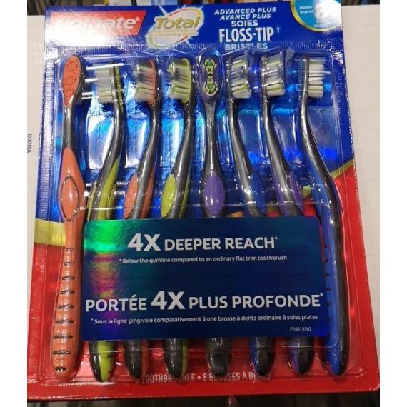 Colgate Total Advanced Brosses à Dents, Paquet de 8 - Deliver-Grocery  Online (DG), 9354-2793 Québec Inc.