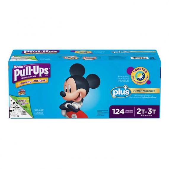 Huggies Pull-Ups Plus Training Pants 2T - 3T Boy Pack of 124