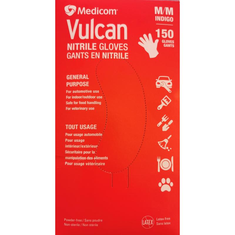 Medicom Gants en nitrile Vulcan, Moyen,150 - Deliver-Grocery Online (DG