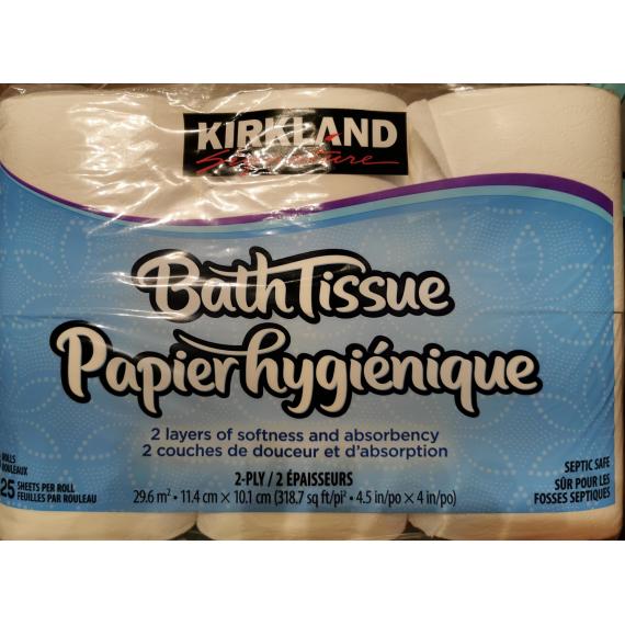 Kirkland Signature Bath Tissue (Toilet Paper) 6 rolls