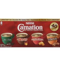 Nestle Carnation Hot Chocolate Mix Variety Pack After Eight, Rolo, Mackintosh's, Turtles 40 Count
