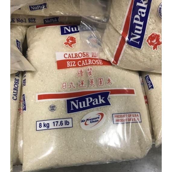 NUPAK, Riz Calrose, 8 kg / 17.6 lb