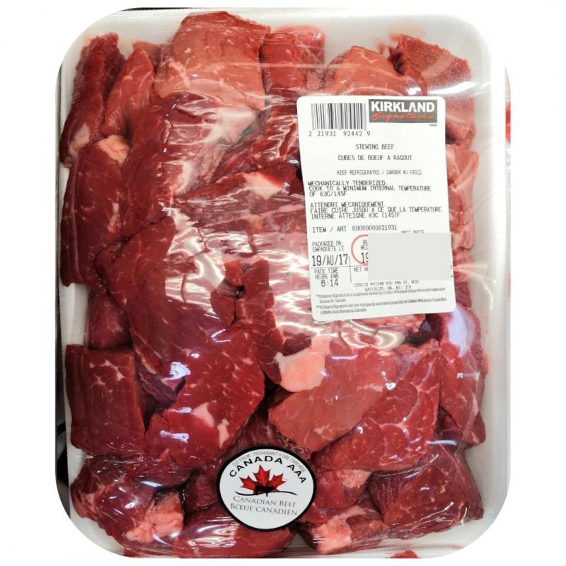 Kirkland Signature Stewing Beef 2 kg (+/ 50 g) DeliverGrocery