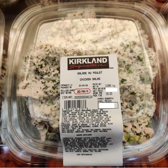 Kirkland Signature Chicken Salad, 1 kg ( +/- 50 g)