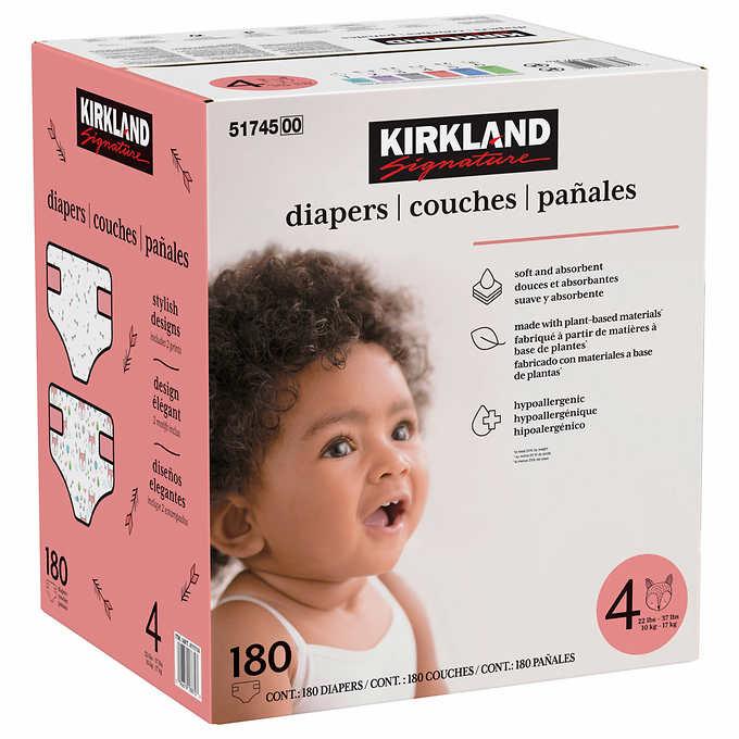 size 1 diapers weight kirkland