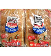 Pom Hot Dog Bread, 2 x 12
