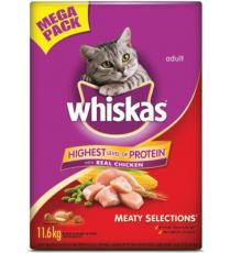 Whiskas, Nourriture Sechè pour chats, 11.6 kg