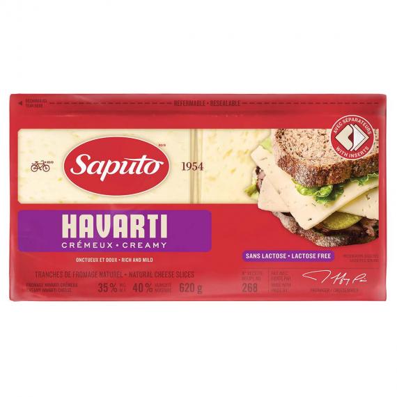 Saputo - Fromage havarti crémeux en tranches 620 g