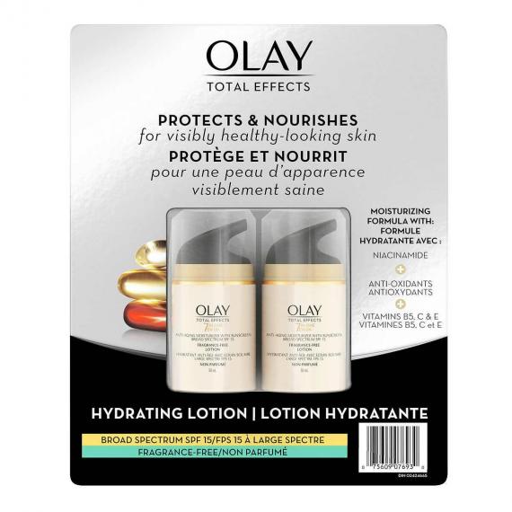 Hydratant anti-âge SPF 15 Olay Total Effects 50 ml, 2 unités