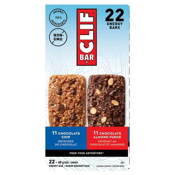 Clif Bar - Barres protéinées à saveurs variées, 22 × 68 g