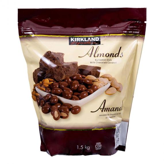 Kirkland Signature Chocolate Almonds, 1.5 kg