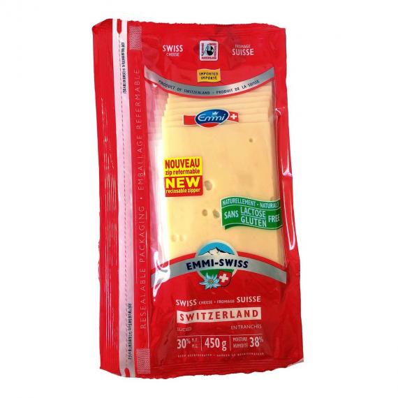 Emmi Sliced Swiss Cheese, 450