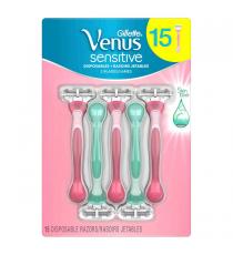 Gillette Venus Sensitive Disposable Razors, 15-count