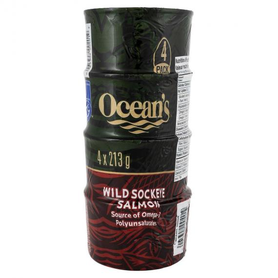 Oceans Wild Sockeye Salmon 4 x 213 g