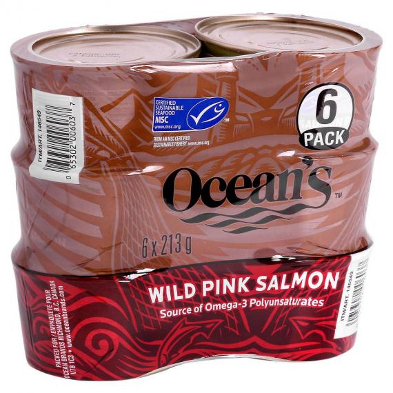 Oceans Wild Pink Salmon 6 x 213 g